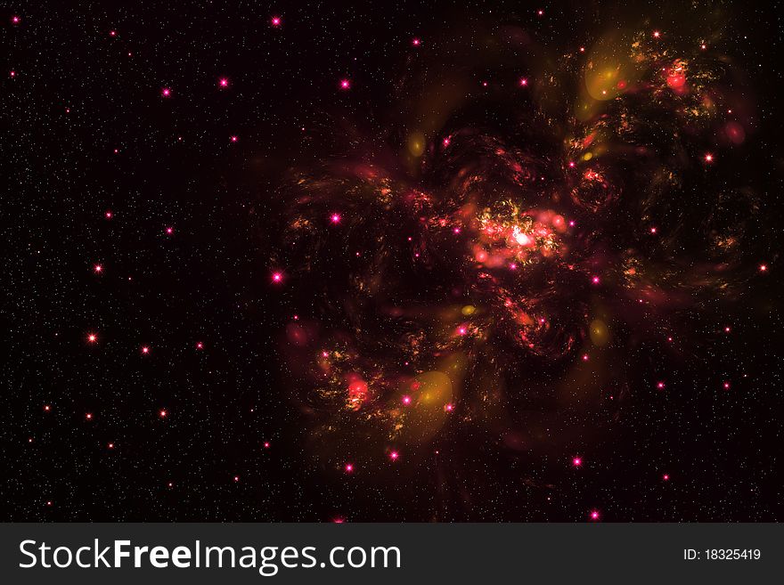 Space galaxy and star fogs