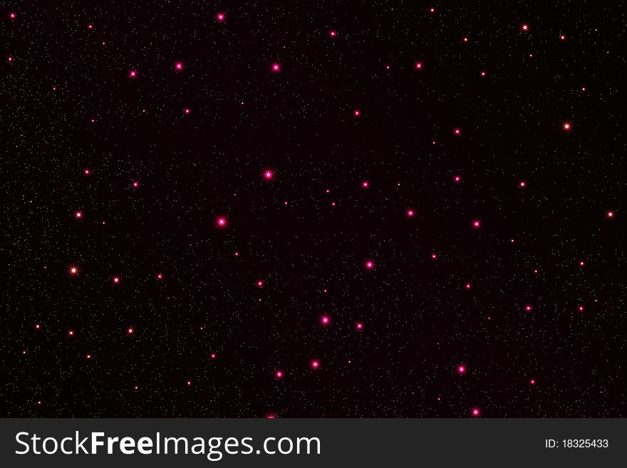 Outer space, colorful starfield backgound