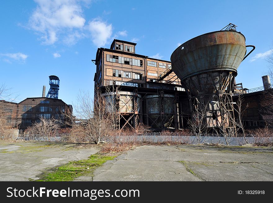Ruins of vitkovice steel metalworks in Ostrava
