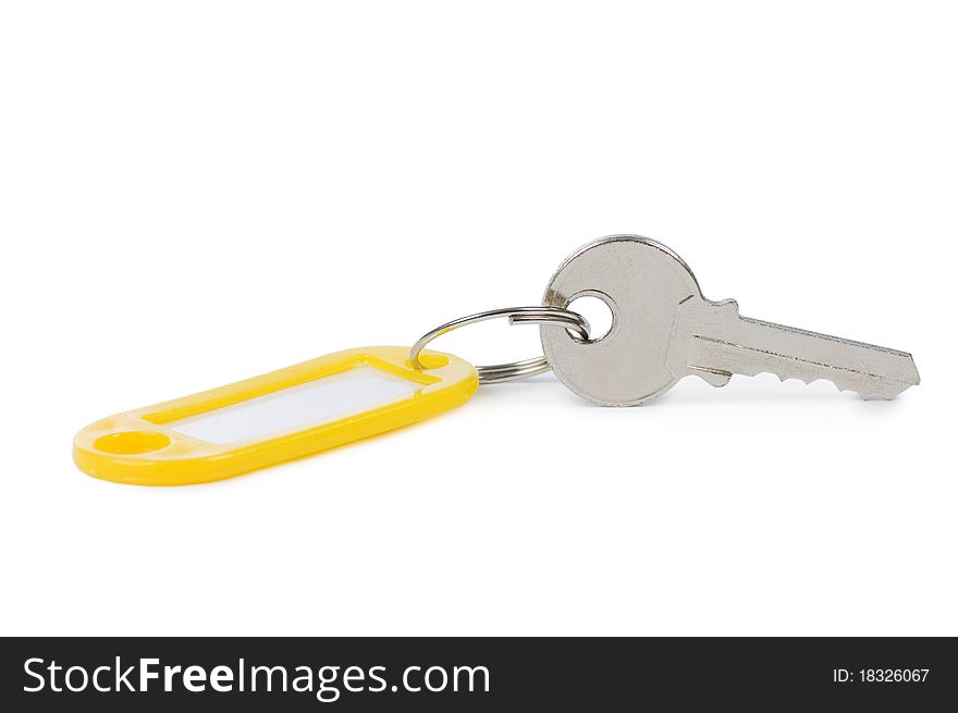 Key With Label Isolated On White Background