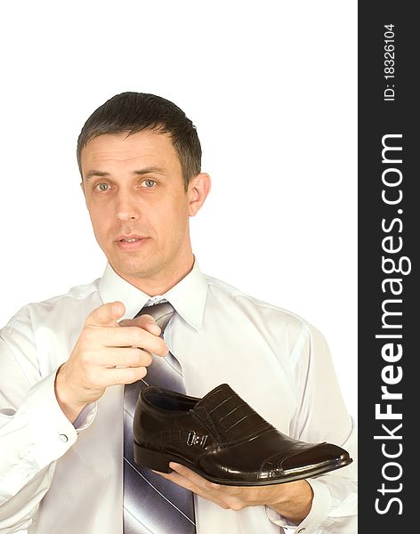 The elegant man always chooses the best model of footwear