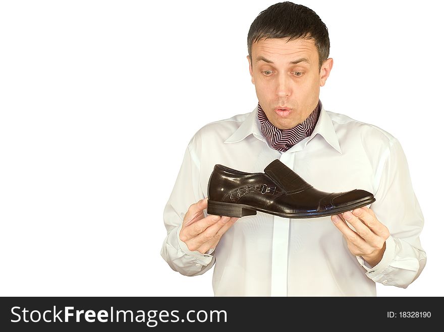 The elegant man always chooses the best model of footwear