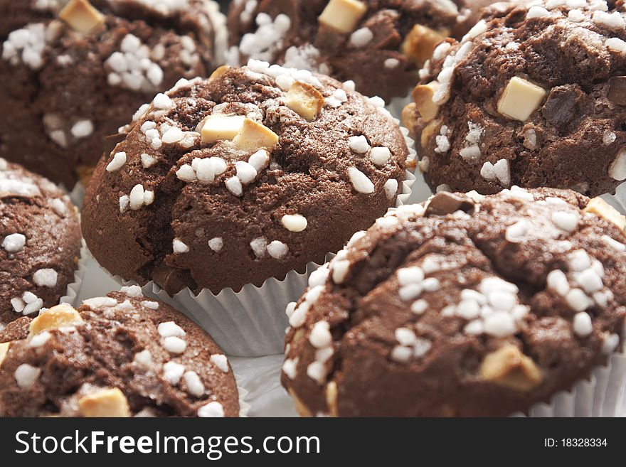 Chocolate Muffin With Decoration