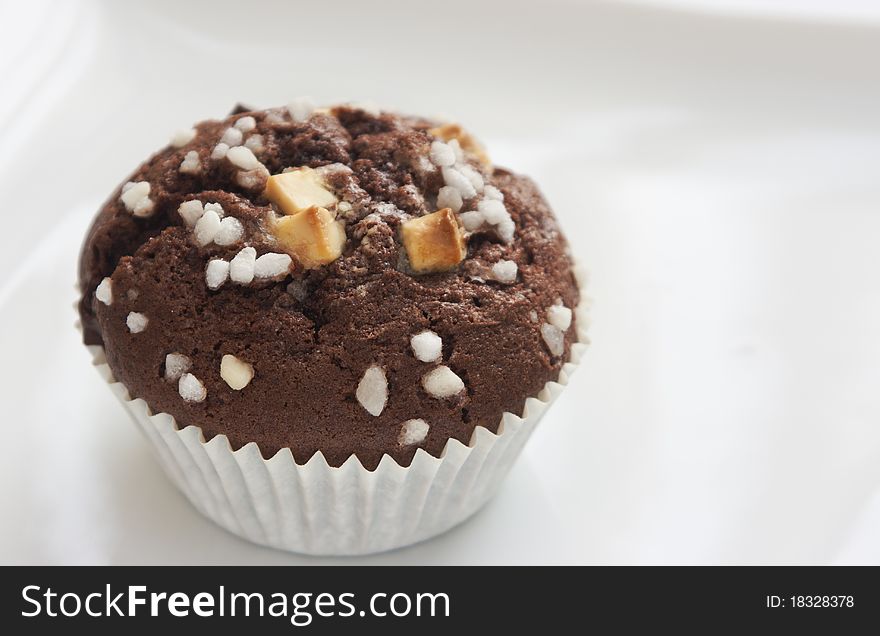 Chocolate Muffin With Decoration