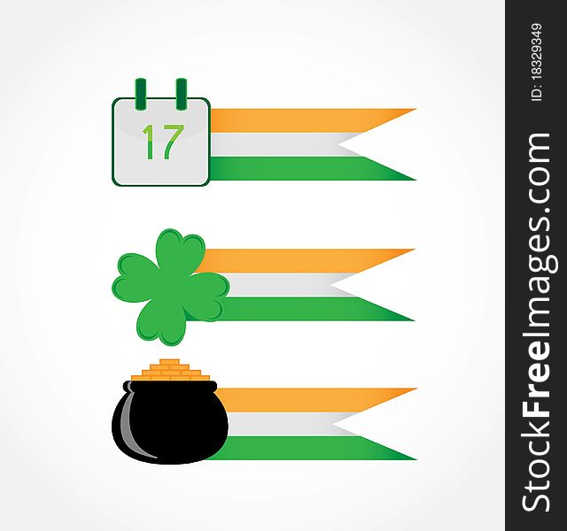 St. Patrick's Day, set of banners. Vector image.