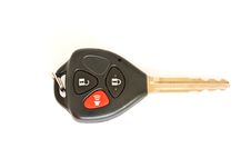 Car Key With Remote Control Isolated Stock Image Car Key With Remote Control Isolated Stock Image