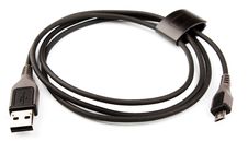 Usb Cable On White Background Stock Photography