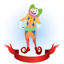 Clown Juggling Colorful Playing Card Royalty Free Stock Photo Clown Juggling Colorful Playing Card Royalty Free Stock Photo