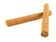 Two Cigars Stock Photo