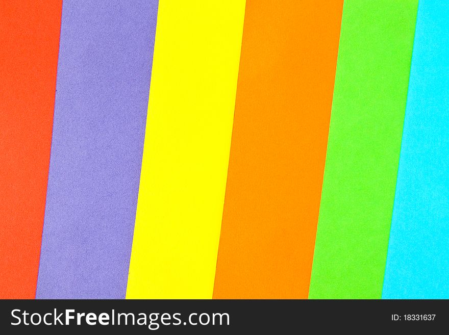 Colorful Paper Set Isolated