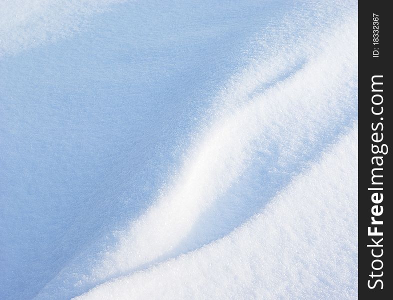 Relief of a snow cover after a blizzard. Relief of a snow cover after a blizzard