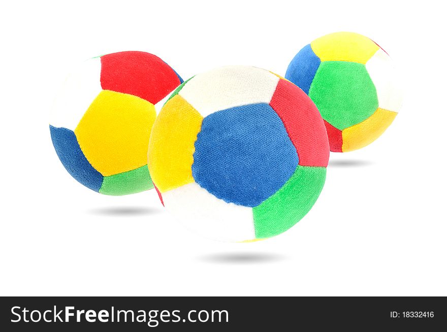 Three colorful ball toy for kid.