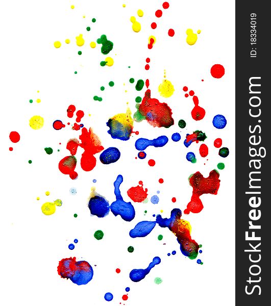 Abstract Colorful  Drops