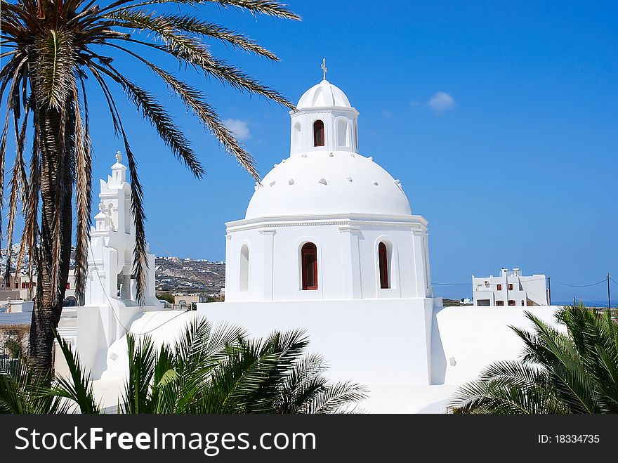Greece white church