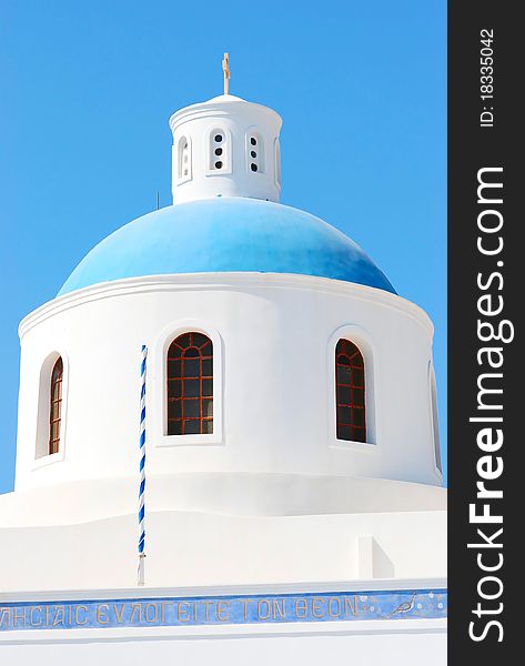 Greece Blue Church