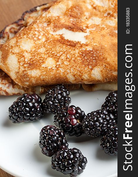 Pancakes And Blackberries