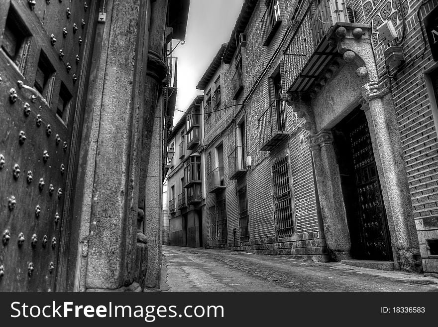 Toledo alley in Spain