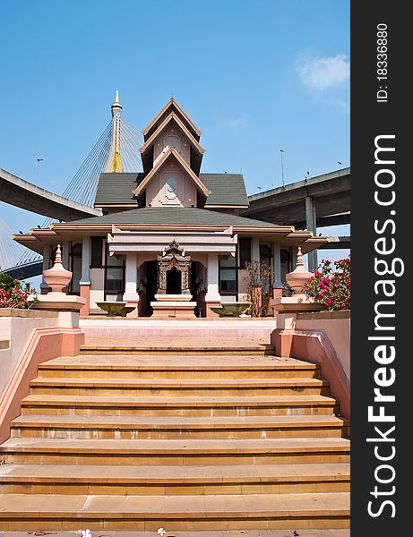 Exterior thai style under the bridge