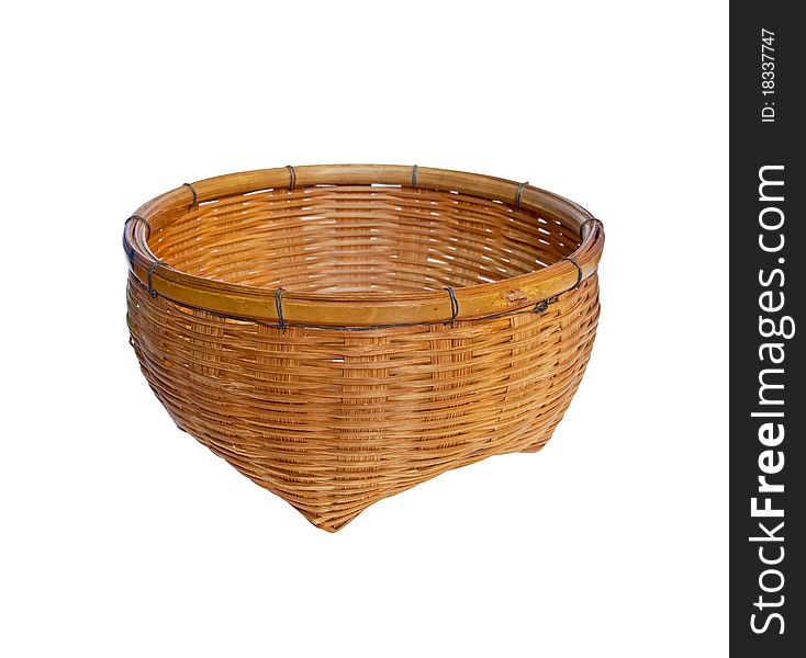 Vintage Brown Wicker Basket