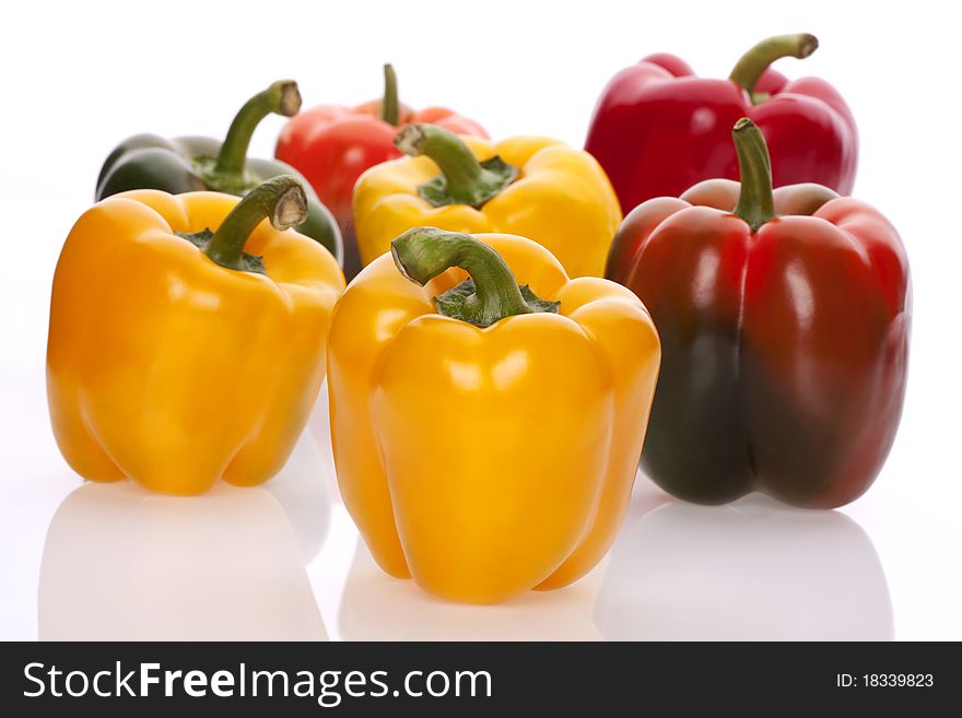 Arrangement of Colorful Red Pepper