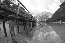Braies Lake, Italy Stock Photos Braies Lake, Italy Stock Photos