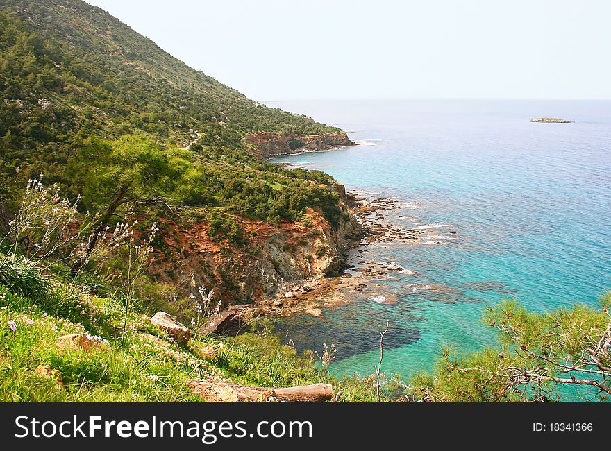 Akamas Peninsula in Cyprus, nature reserve.