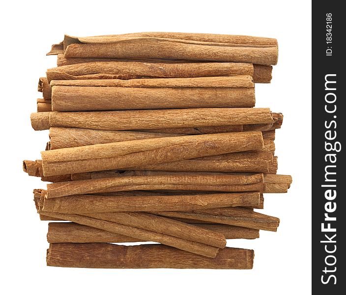 Image of Cinnamon Sticks Isolated with clipping path