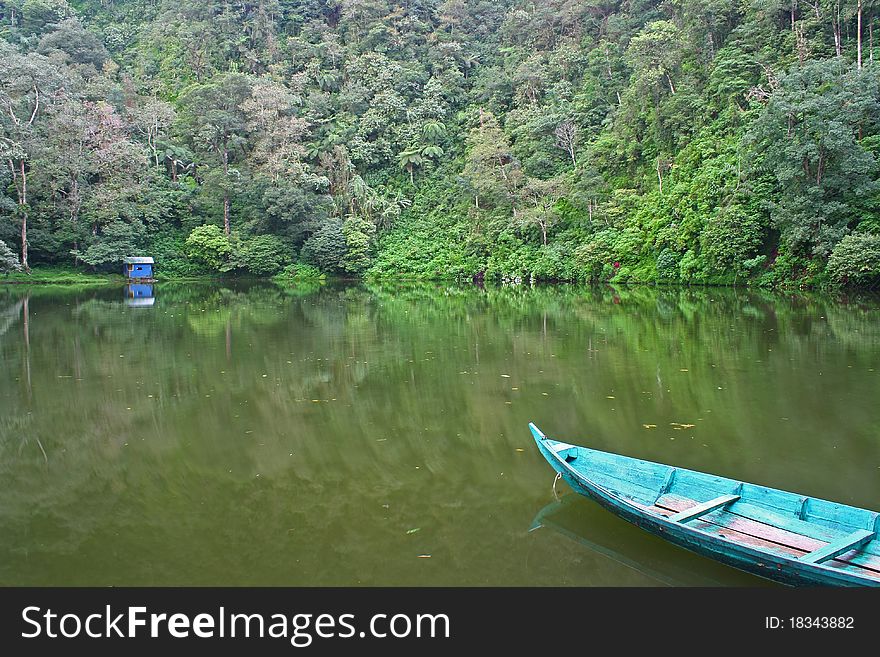 Lake in the rain forest at Puncak, Indonesia. Lake in the rain forest at Puncak, Indonesia