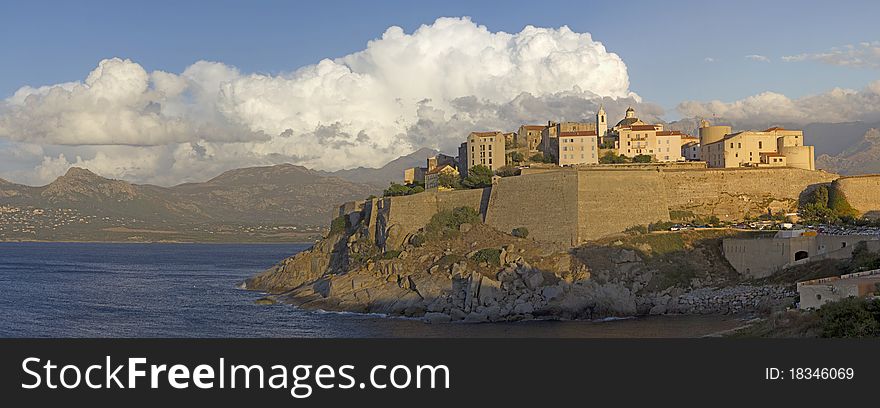 Calvi at Sunset in Corsica