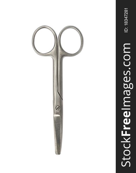 Image of the scissors isolate on a white background