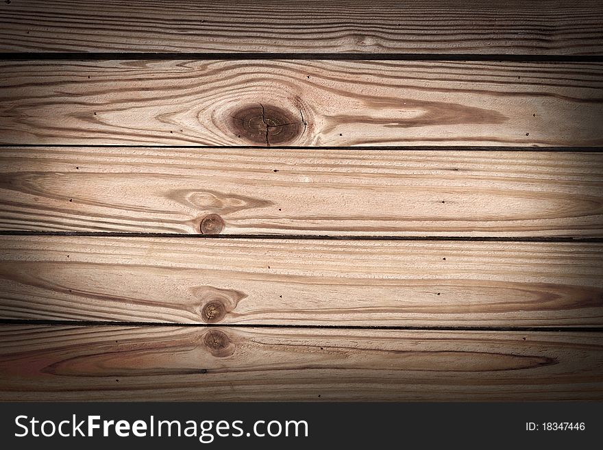 Wood Texture In Horizontal