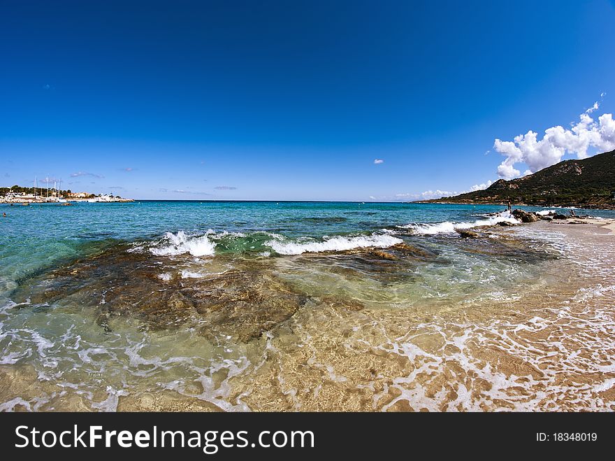 Landscape of Corsica Sea, France. Landscape of Corsica Sea, France