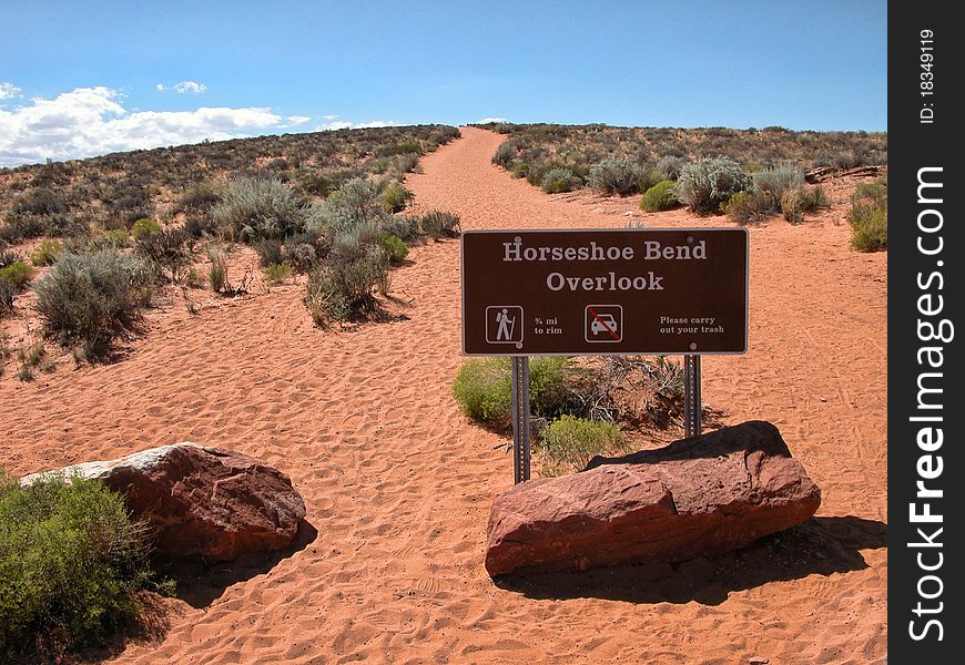 View of Horseshoe Bend in Arizona, USA. View of Horseshoe Bend in Arizona, USA