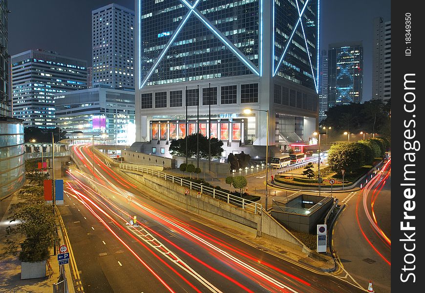 Beautiful city of Hong Kong at Night. Beautiful city of Hong Kong at Night