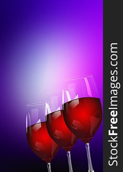 Wine glass on purple bright background. vector illustration. many uses for background and wallpaper. Wine glass on purple bright background. vector illustration. many uses for background and wallpaper.