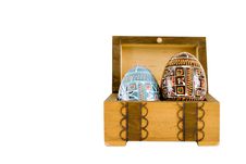 Easter Eggs In Box Royalty Free Stock Photos Easter Eggs In Box Royalty Free Stock Photos