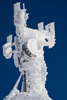 Frozen Antenna Stock Photography Frozen Antenna Stock Photography