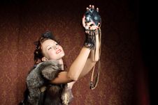 Young Woman With Camera Royalty Free Stock Images Young Woman With Camera Royalty Free Stock Images
