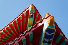 The Roof Of Chinese Temple Royalty Free Stock Photography The Roof Of Chinese Temple Royalty Free Stock Photography