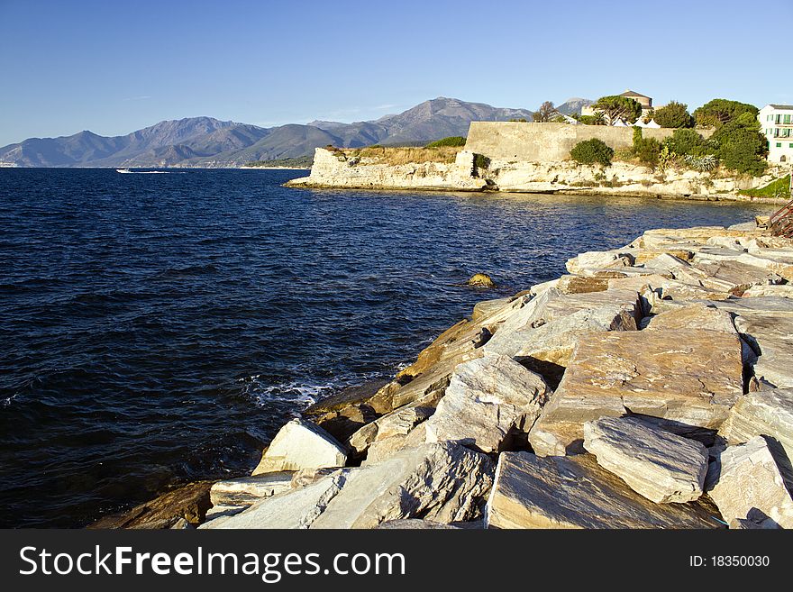 Detail of Saint -Florent, Corsica