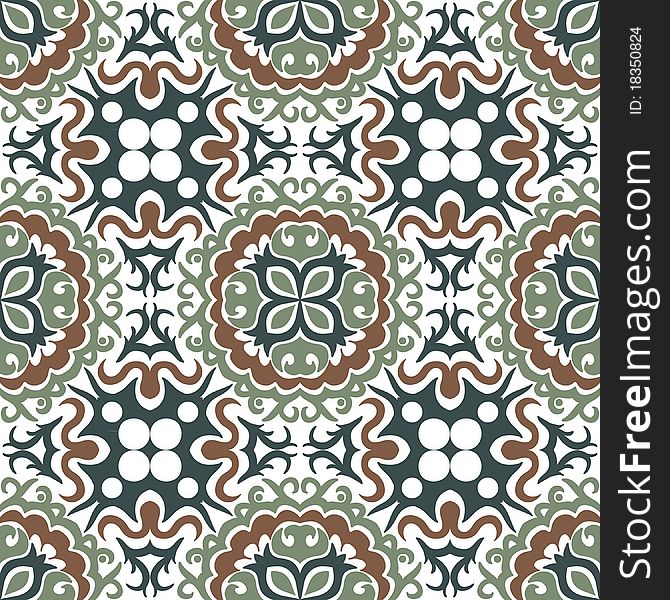 Seamless pattern in retro style