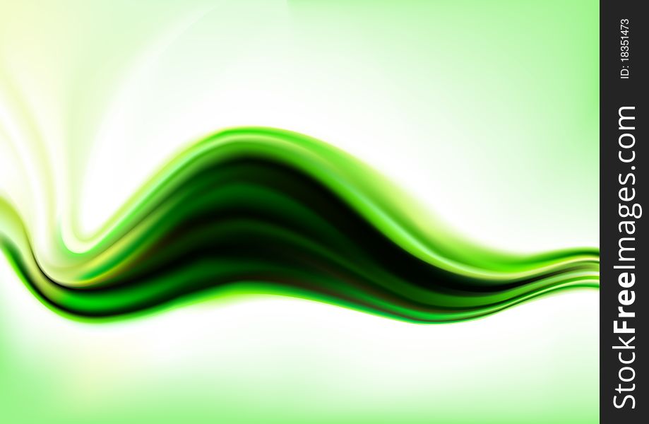 Green abstract background in horizontal composition. Green abstract background in horizontal composition