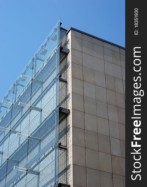 Modern building with a nice glass facade. Modern building with a nice glass facade