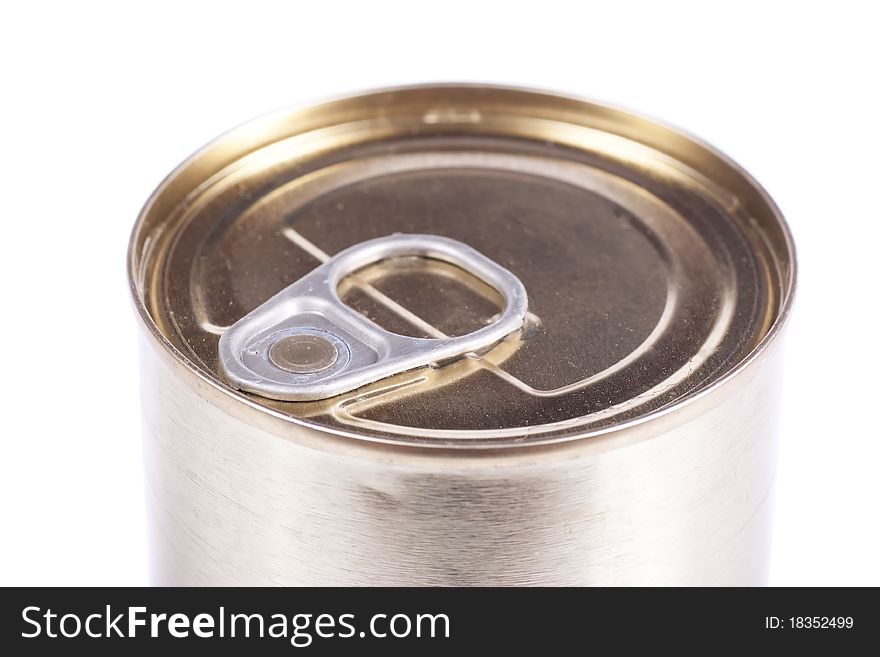 Studio shot of tin can isolated on the white background. Studio shot of tin can isolated on the white background
