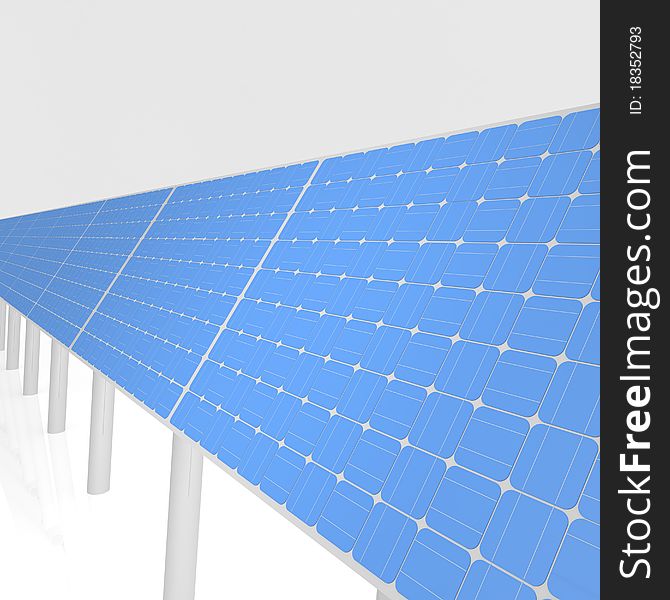 Solar panels. alternative sources of energy