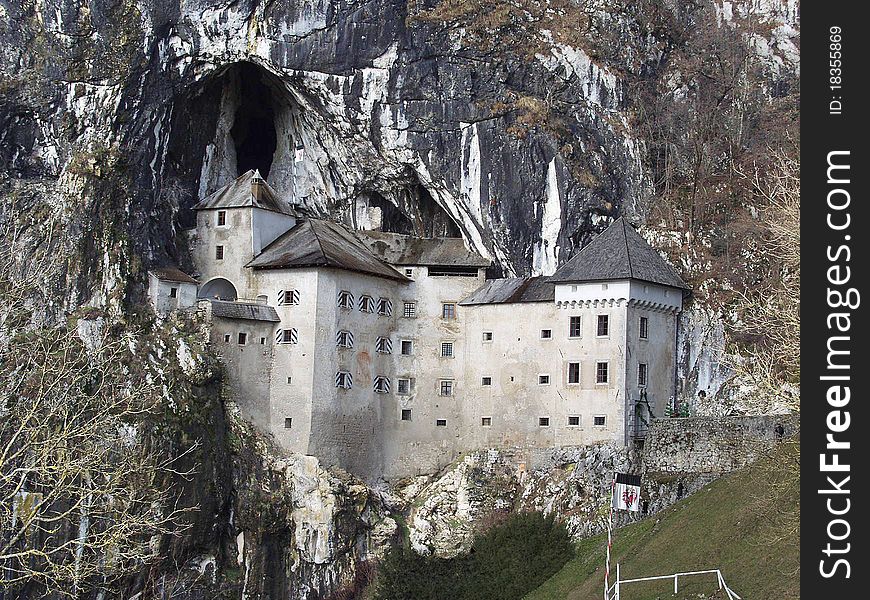 Predyamsky castle, Slovenia. One of the most impregnable castles. Built into the rock