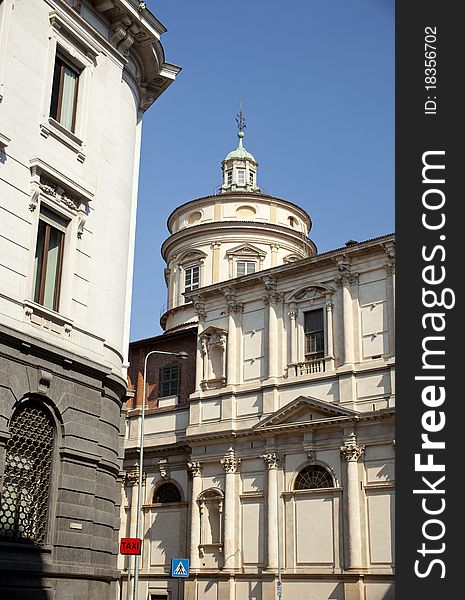 View of a Dome of a church, Milan. View of a Dome of a church, Milan