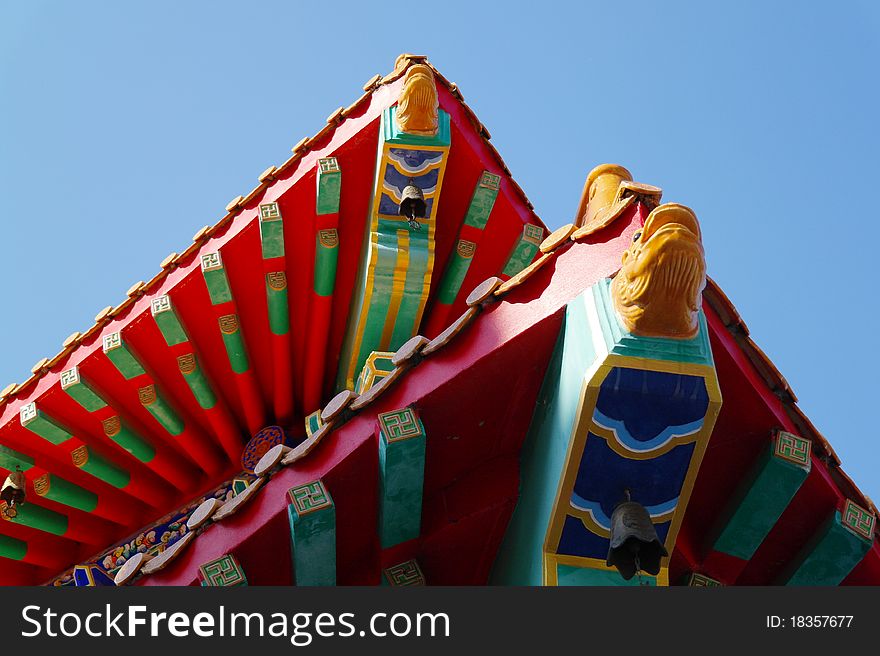 The Roof Of Chinese Temple