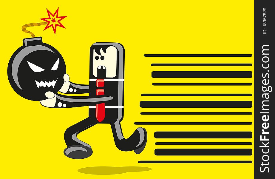 Funny deadline expression created by used for funny illustration