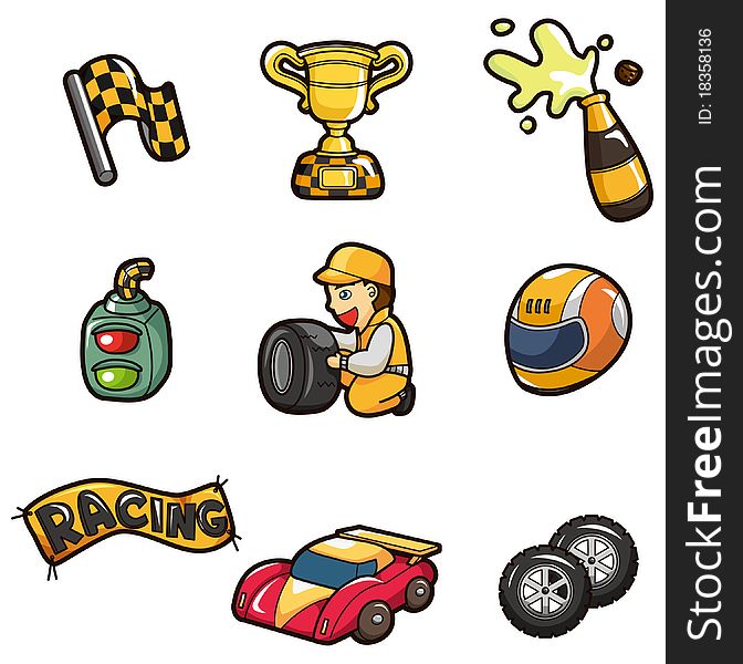 Cartoon F1 Icon